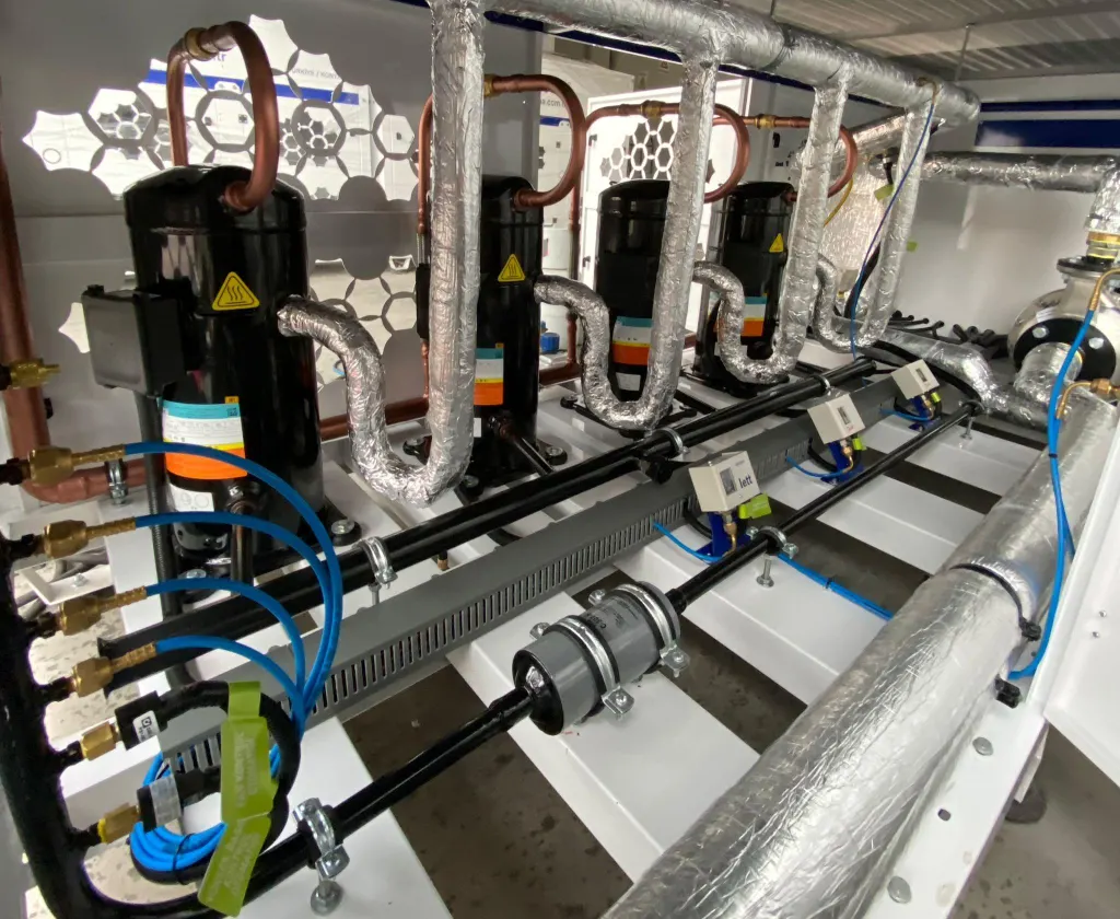Merkezi chiller 85 iç görünüm ve komponentler