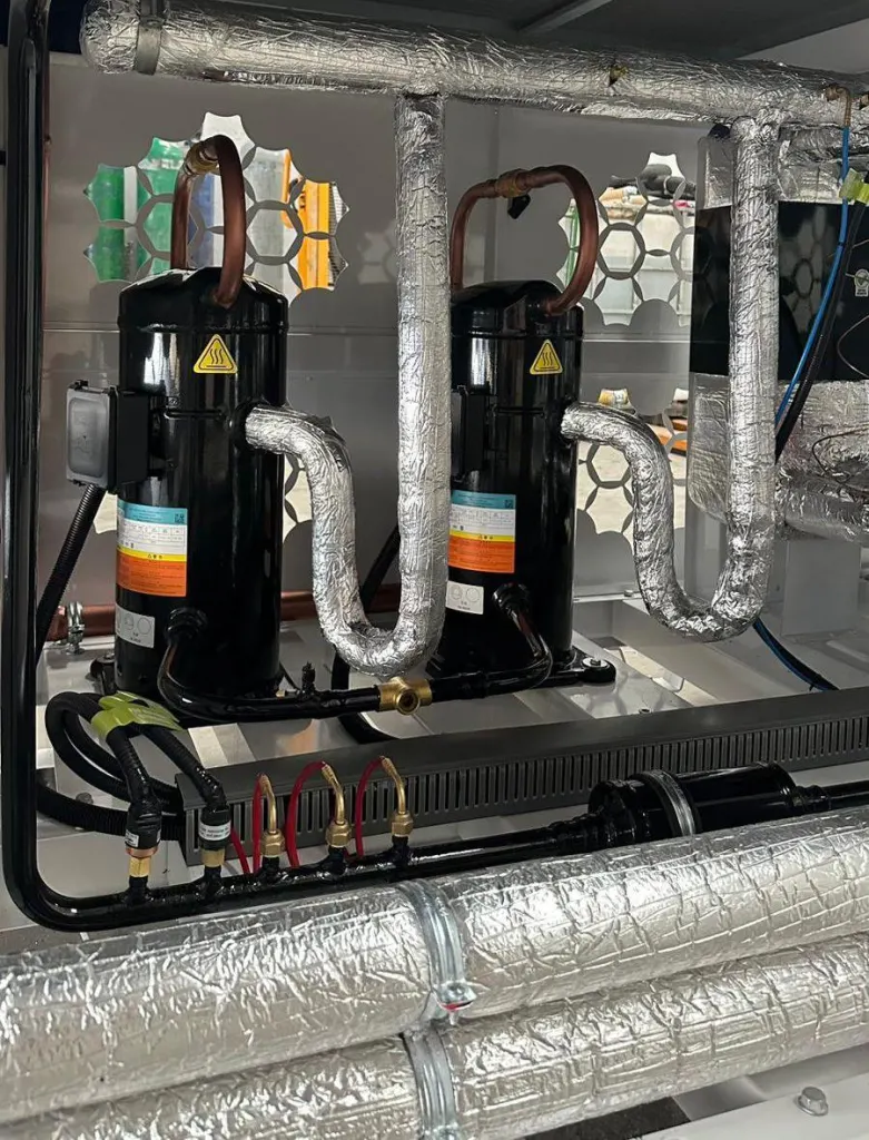 Merkezi chiller 75 iç görünüm ve komponentler
